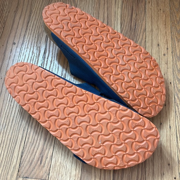 Birkenstock Arizona Birko-Flor Sandals blue Size 12-12.5 (45 Eur) soft footbed - Picture 2 of 8